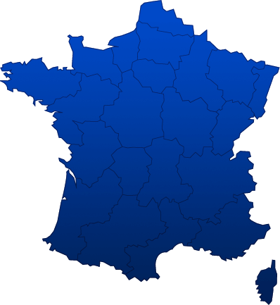 Carte de France des rgions